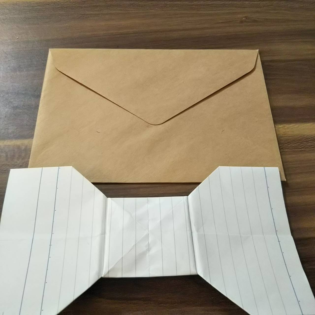 手紙の折り方リボンでかわいく気持ちを伝えて 簡単にできる長方形折り紙 ご機嫌な暮らし