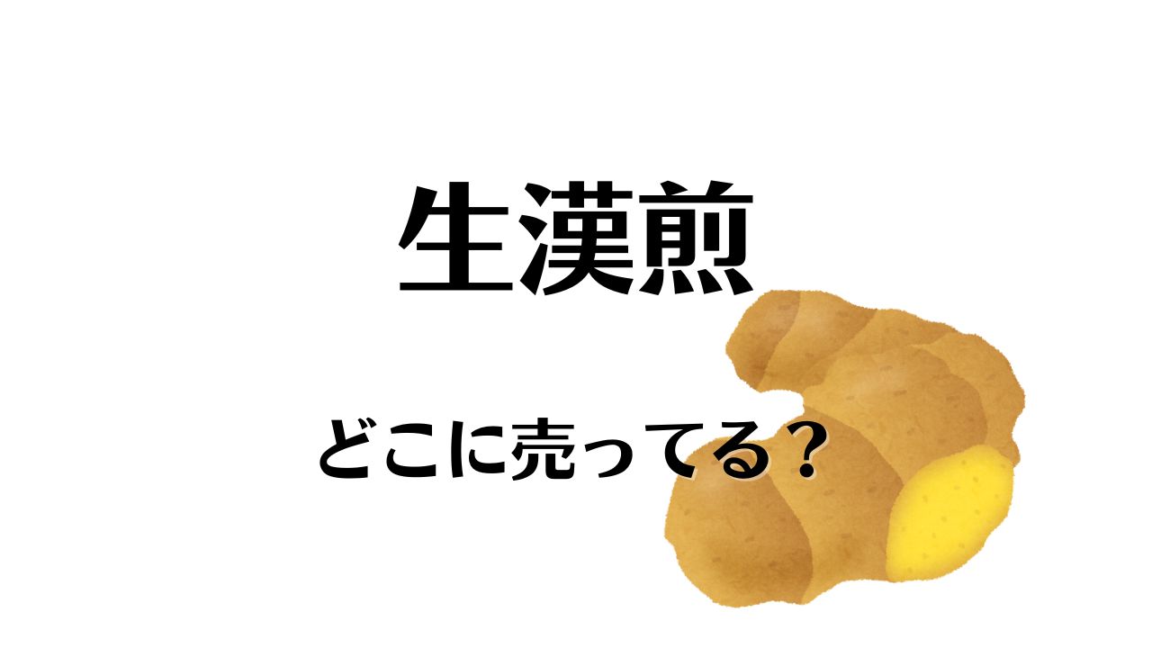 生漢煎どこに売ってる