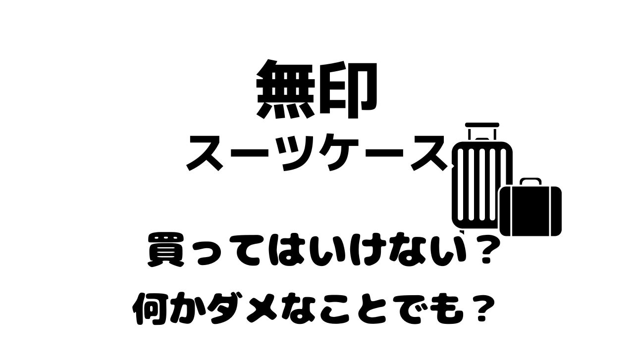 無印 スーツケース 買ってはいけない